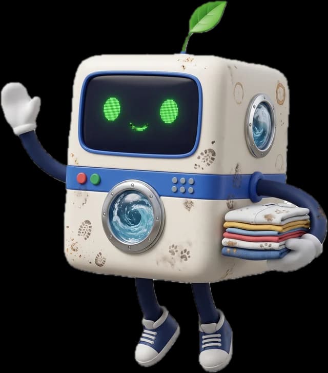 Tumbly, the Tumble Days mascot, waving hello